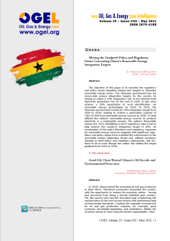 OGEL 3 (2021 - Review of the Energy Sector in Ghana
