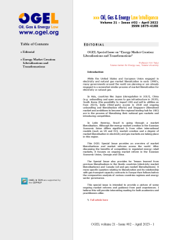 OGEL 2 (2023 - Energy Market Creation: Liberalisations and Transformations