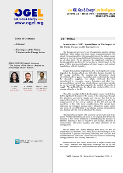 OGEL 5 (2023 - The Impact of the War in Ukraine on the Energy Sector