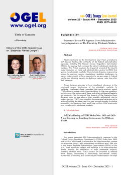 OGEL 4 (2025 - Electricity Market Design